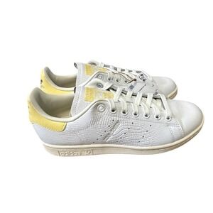 Adidas Stan Smith Women's White Yellow Sneakers Size 7.5
